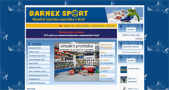 Desktop Screenshot of barnexsport.cz