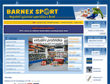 Tablet Screenshot of barnexsport.cz